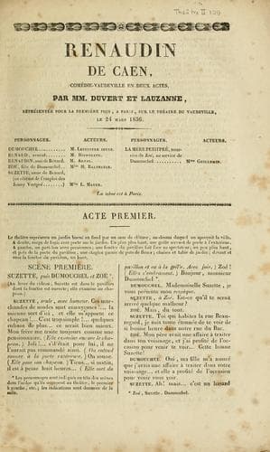 Tapa de Renaudin de Caen