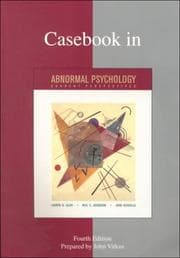 Tapa de Casebook in Abnormal Psychology