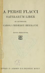 Tapa de Satirarum liber