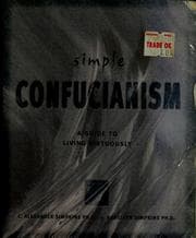Tapa de Simple Confucianism