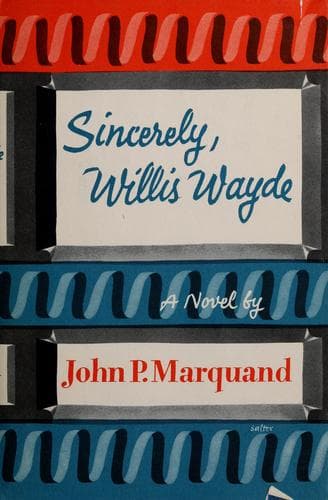 Tapa de Sincerely, Willis Wayde