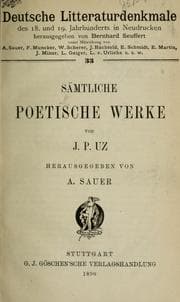 Tapa de Sämtliche poetische Werke