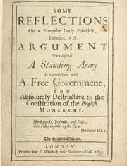 Tapa de Some reflections on a pamphlet lately publish'd, entituled, An argument shewing that a standing army is inconsistent with a free government ..
