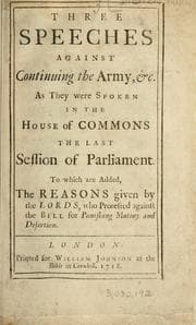Tapa de Three speeches against continuing the army, etc