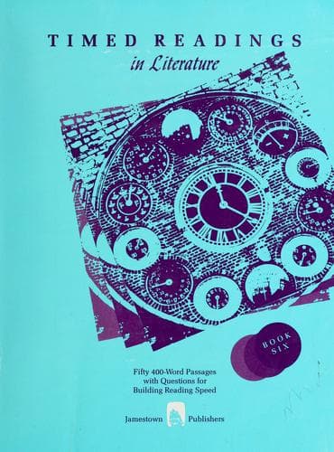 Tapa de Timed readings in literature