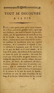 Tapa de Tout se découvre a la fin