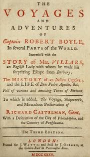 Tapa de The voyages and adventures of Captain Robert Boyle, in several parts of the world