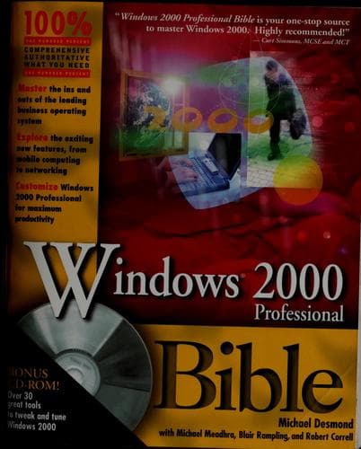 Tapa de Windows 2000 professional bible