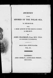Tapa de Journey to the shores of the Polar sea, in 1819-20-21-22