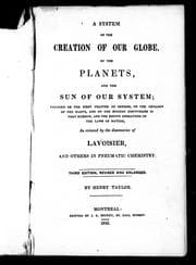 Tapa de A system of the creation of our globe, of the planets, and the sun of our system