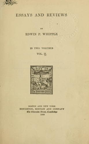 Tapa de Essays and reviews