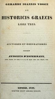 Tapa de De historicis graecis libri tres