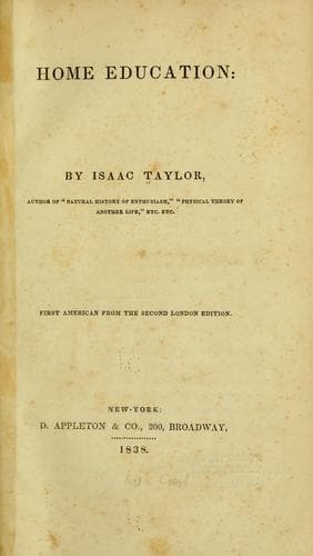 Tapa de Home education