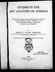 Tapa de Studies in the art anatomy of animals