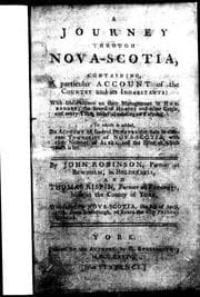 Tapa de A journey through Nova Scotia