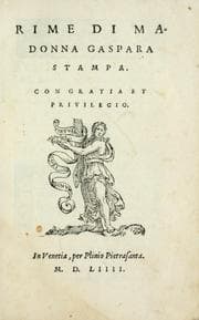 Tapa de Rime di Madonna Gaspara Stampa