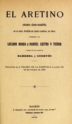 Tapa de El aretino