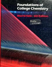 Tapa de Foundations of college chemistry