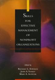 Tapa de Skills for effective management of nonprofit organizations