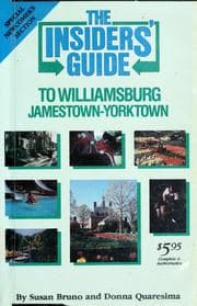 Tapa de The insider's guide to Williamsburg, Jamestown-Yorktown