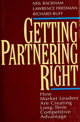 Tapa de Getting partnering right