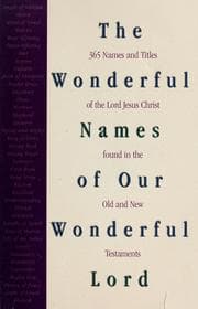 Tapa de The wonderful names of our wonderful Lord