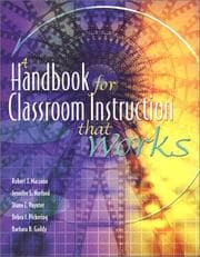 Tapa de A handbook for classroom instruction that works