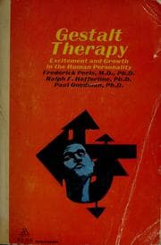 Tapa de Gestalt therapy: excitement and growth in the human personality