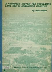 Tapa de A proposed system for regulating land use in urbanizing counties