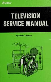 Tapa de Television service manual