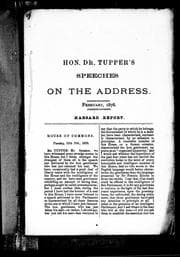 Tapa de Speeches on the address
