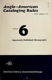 Tapa de Anglo-American cataloging rules