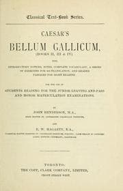 Tapa de Caesar's Bellum Gallicum, Books II, III & IV