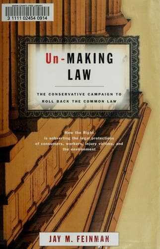 Tapa de Unmaking law