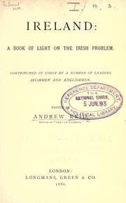 Tapa de Ireland : a book of light on the Irish problem