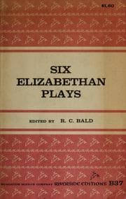 Tapa de Six Elizabethan plays (1585-1635)