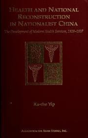 Tapa de Health and national reconstruction in Nationalist China