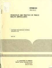 Tapa de Principles and practice of public health surveillance