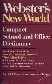 Tapa de Webster's New World dictionary
