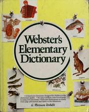 Tapa de Webster's elementary dictionary.