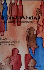 Tapa de The trial of John W. Hinckley, Jr