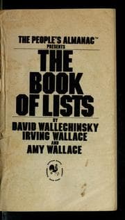 Tapa de The book of lists