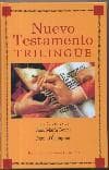 Tapa de Nuevo Testamento trilingüe