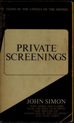 Tapa de Private screenings