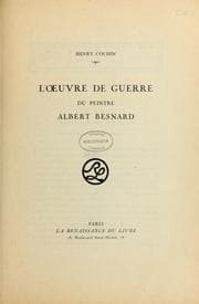 Tapa de L'oeuvre de guerre du peintre Albert Besnard