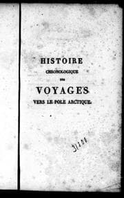 Tapa de Histoire chronologique des voyages vers le pôle arctique
