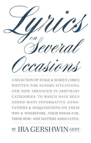 Tapa de Lyrics on several occasions