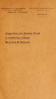 Tapa de Suggestions for garden work in California schools
