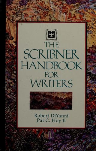 Tapa de The Scribner handbook for writers