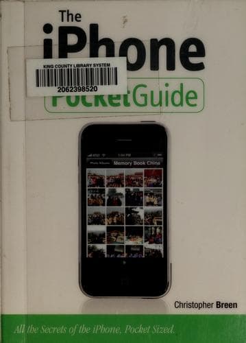 Tapa de The iPhone pocket guide